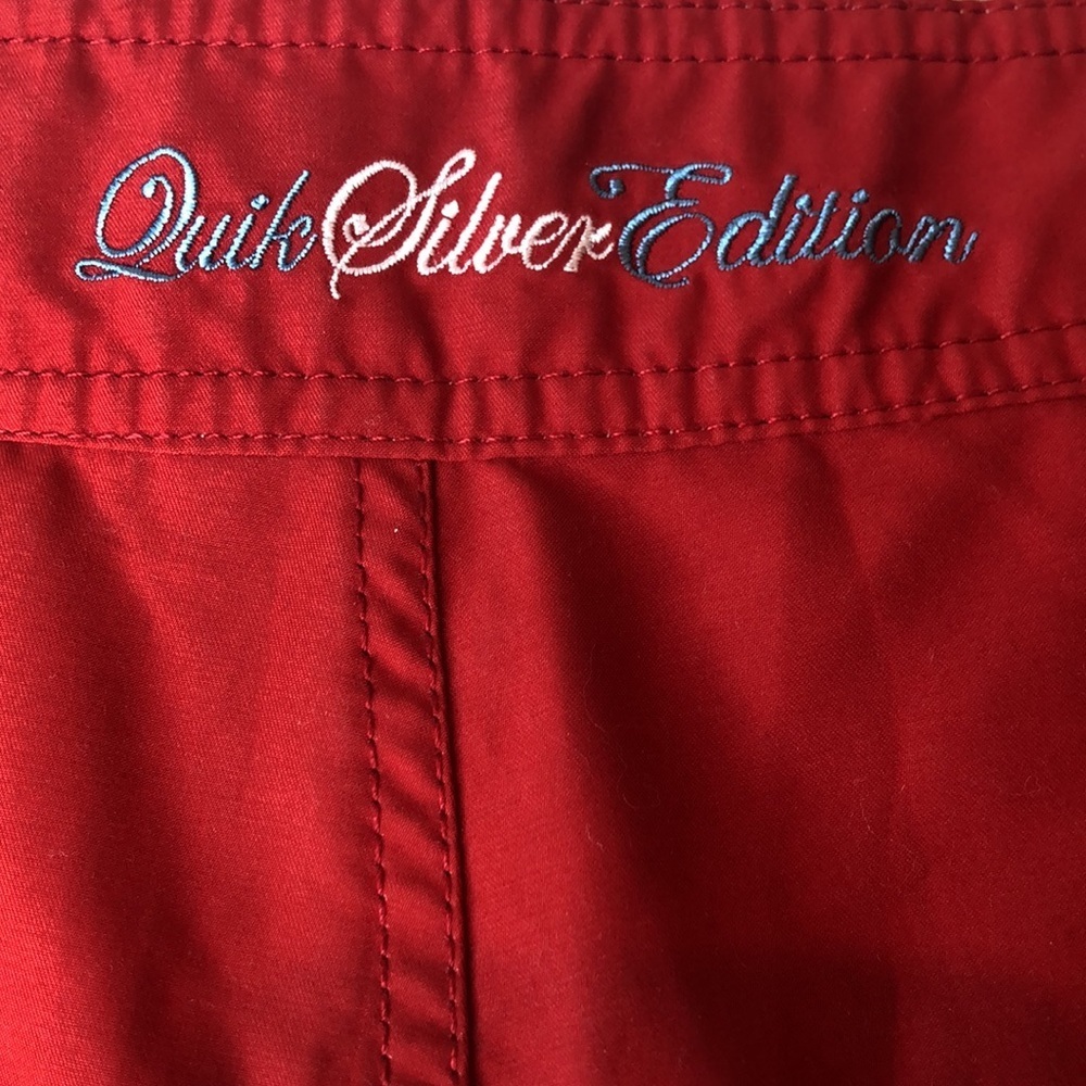 NWT QuickSilver Edition Vibrant Red Board Shorts Quick-Drying Swimwear Men’s 38 - Picture 8 of 11